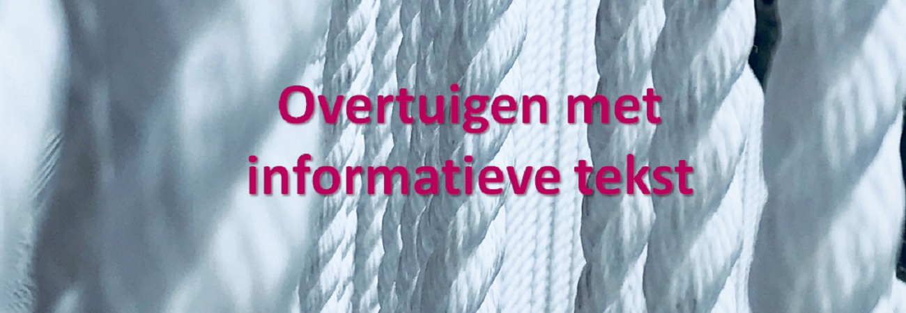 Overtuigen met informatieve tekst